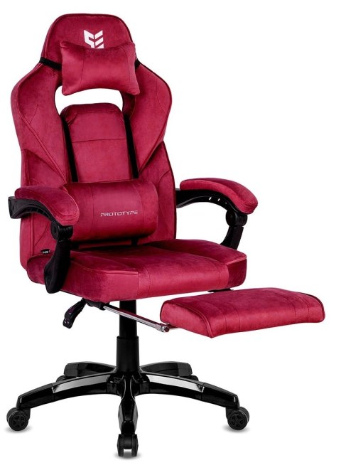 Prototype Fotel obrotowy do biurka TITAN BURGUNDY ALCANTARA PRO