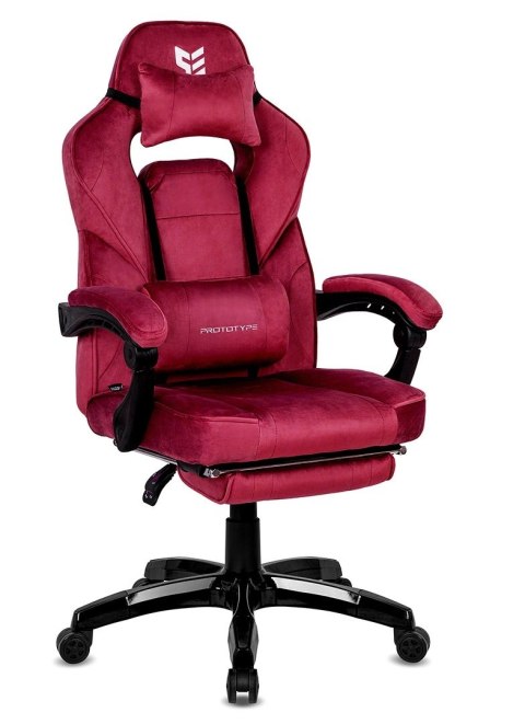 Prototype Fotel obrotowy do biurka TITAN BURGUNDY ALCANTARA PRO