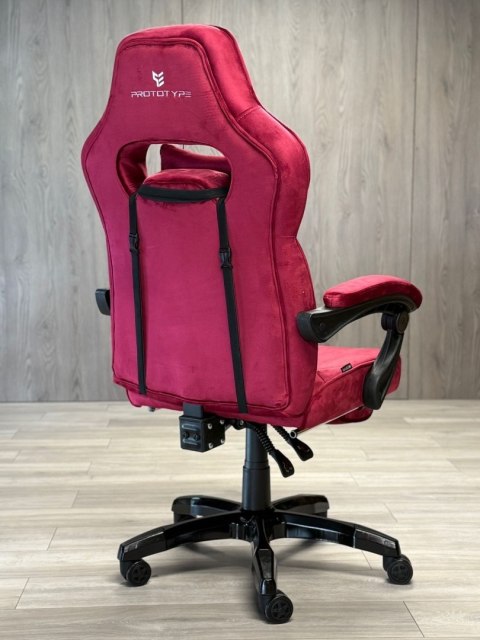 Prototype Fotel obrotowy do biurka TITAN BURGUNDY ALCANTARA PRO