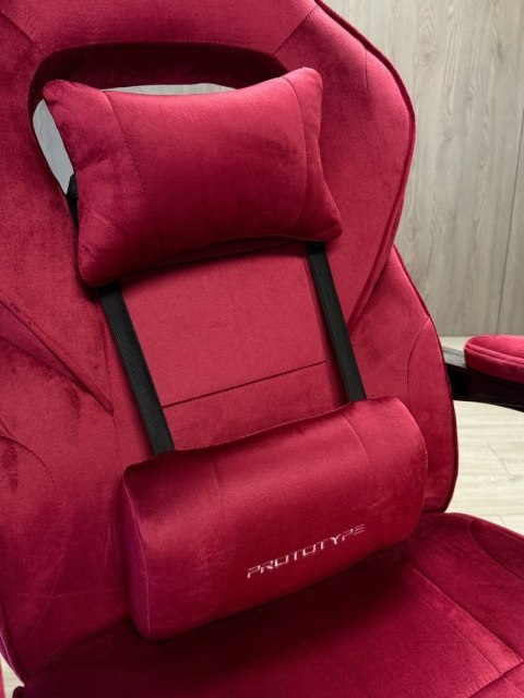 Prototype Fotel obrotowy do biurka TITAN BURGUNDY ALCANTARA PRO