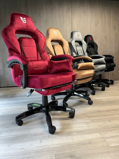 Prototype Fotel obrotowy do biurka TITAN BURGUNDY ALCANTARA PRO