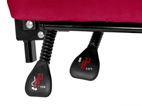 Prototype Fotel obrotowy do biurka TITAN BURGUNDY ALCANTARA PRO