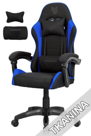 Prototype Fotel obrotowy gamingowy ENZO XL BLUE FABRIC