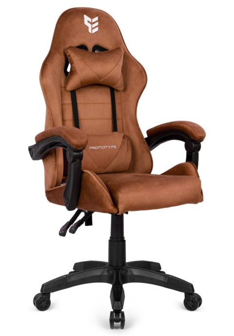 Prototype Fotel obrotowy gamingowy ENZO XL BROWN ALCANTARA