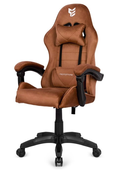 Prototype Fotel obrotowy gamingowy ENZO XL BROWN ALCANTARA