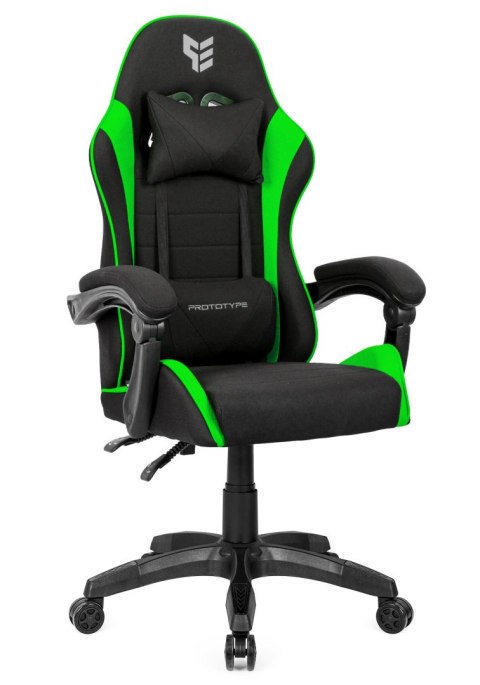 Prototype Fotel obrotowy gamingowy ENZO XL GREEN FABRIC
