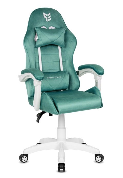 Prototype Fotel obrotowy gamingowy ENZO XL MINT ALCANTARA ICE