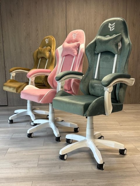 Prototype Fotel obrotowy gamingowy ENZO XL MINT ALCANTARA ICE