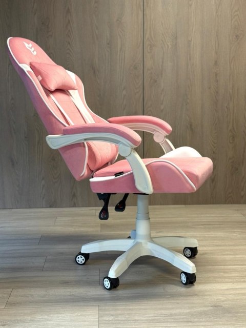 Prototype Fotel obrotowy gamingowy ENZO XL PINK + WHITE ALCANTARA ICE