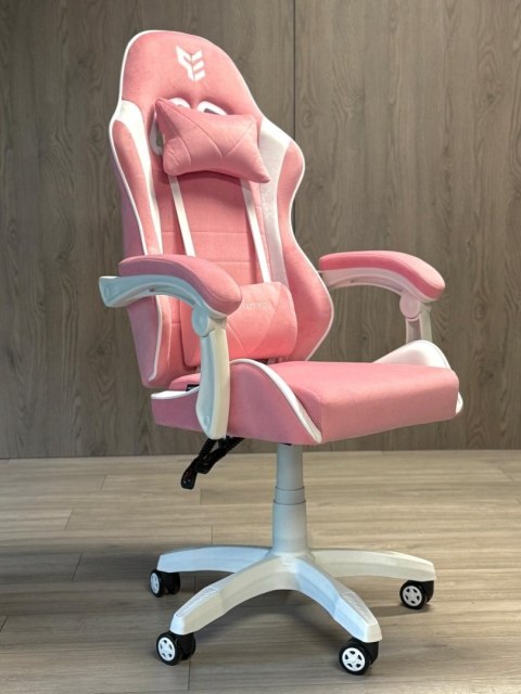 Prototype Fotel obrotowy gamingowy ENZO XL PINK + WHITE ALCANTARA ICE