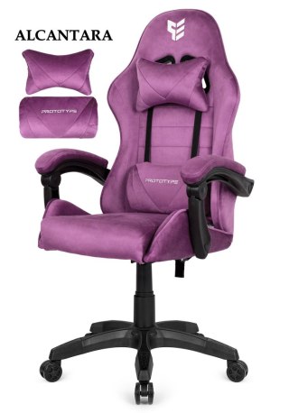 Prototype Fotel obrotowy gamingowy ENZO XL PURPLE ALCANTARA