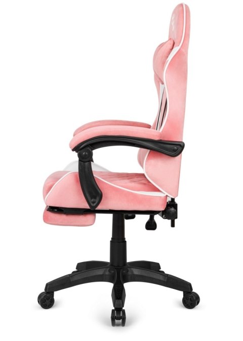 Prototype Fotel obrotowy gamingowy XL POKER PRO PINK + WHITE ALCANTARA