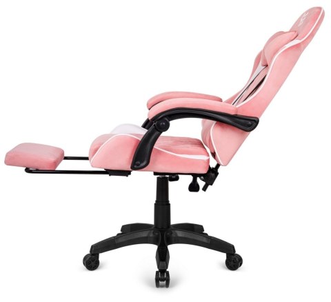 Prototype Fotel obrotowy gamingowy XL POKER PRO PINK + WHITE ALCANTARA