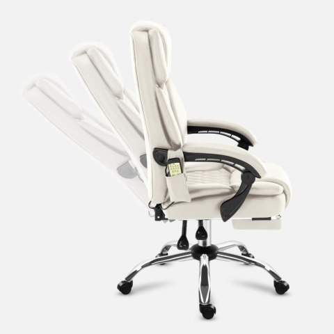 Fotel biurowy z masażem Boss 6.0 Beige