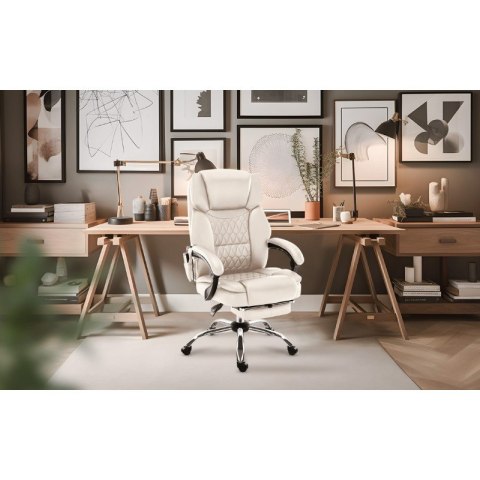 Fotel biurowy z masażem Boss 6.0 Beige