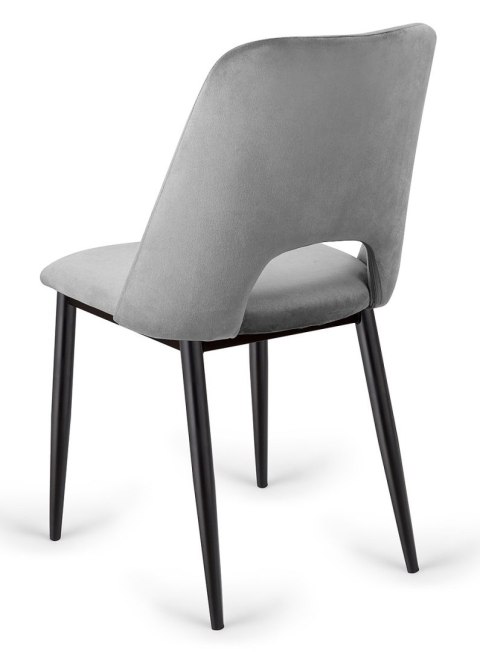 Lugano Krzesło tapicerowane GOTI GREY VELVET II GATUNEK