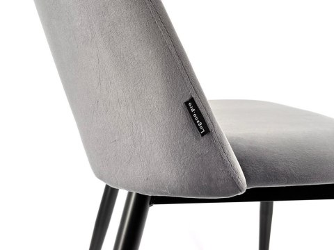 Lugano Krzesło tapicerowane GOTI GREY VELVET II GATUNEK