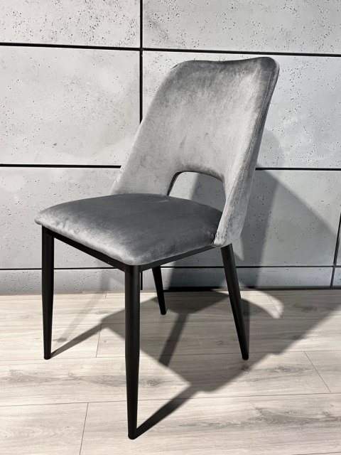 Lugano Krzesło tapicerowane GOTI GREY VELVET II GATUNEK