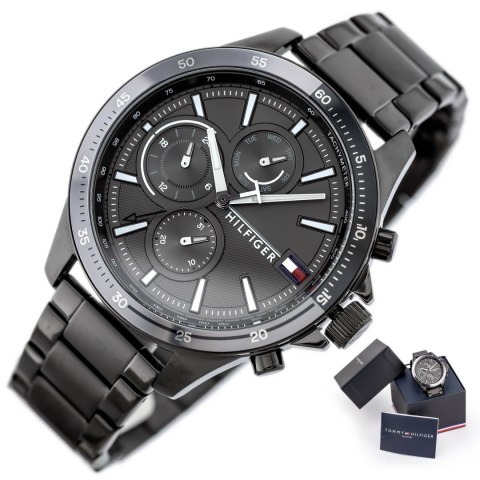Tommy Hilfiger ZEGAREK MĘSKI TOMMY HILFIGER 1791719 BANK (zf022c)