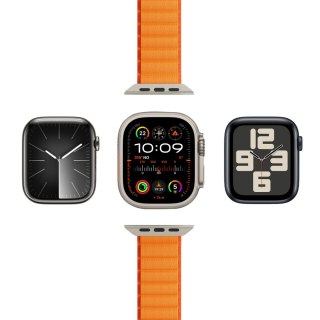Pasek nylonowy do Apple Watch 42 44 45 49 mm Extreme - pomarańczowy