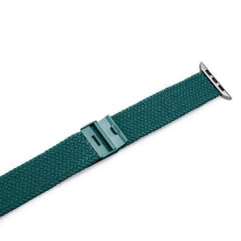 Pasek nylonowy do Apple Watch 42 44 45 49 mm Loop - ciemnozielony
