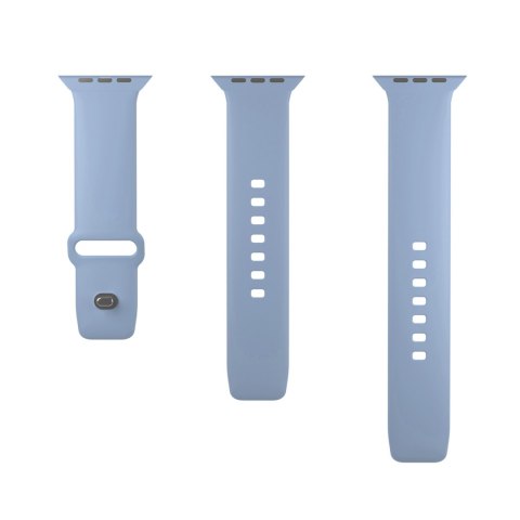 Pasek silikonowy do zegarka Apple Watch 42 44 45 49 mm Icon jasnoniebieski - 2 szt.