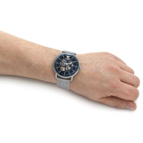 Emporio Armani ZEGAREK MĘSKI EMPORIO ARMANI AVIATOR AUTOMATIC AR60024 + BOX (zi098a)