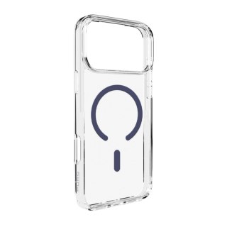Etui pokrowiec case na iPhone 17 Pro Max Lite Mag MagSafe - przezroczyste niebieski pierścień