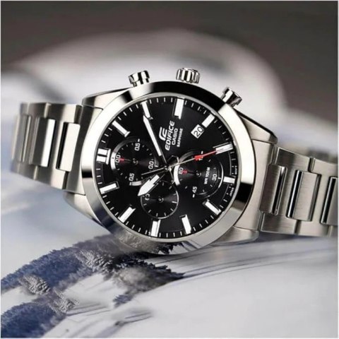 Casio Zegarek Męski Casio EDIFICE Chronograph EFB-710D-1A + BOX