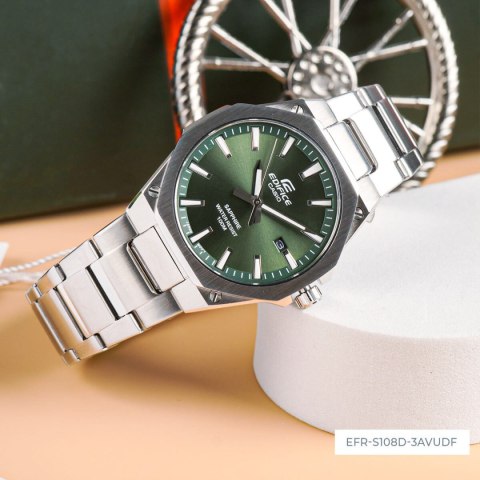 Casio Zegarek Męski Casio EFR-S108D-3A Edifice Classic Sapphire + BOX