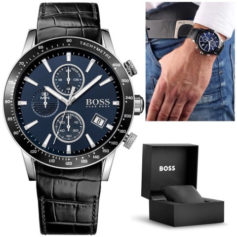 Hugo Boss ZEGAREK MĘSKI HUGO BOSS 1513391 - RAFALE (zh013d) + BOX