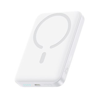 Powerbank bezprzewodowy EnerFill FM11 10000mAh 22.5W MagSafe z kablem USB-C 30cm - biały