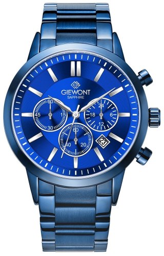 Giewont Zegarek Męski Giewont Chronograph Sapphire Niebieski GW8510-B4