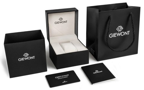 Giewont Zegarek Męski Giewont Chronograph Sapphire Srebrno Czarny GW7650-A2
