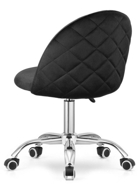 Lugano Krzesło obrotowe GLORIA OFFICE BLACK VELVET