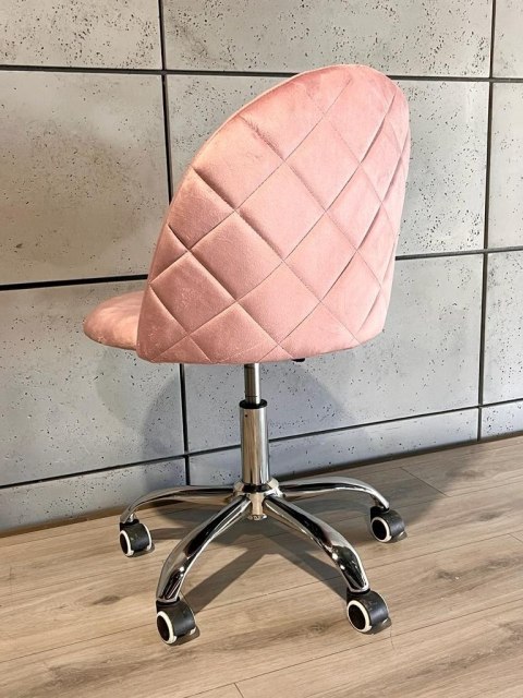 Lugano Krzesło obrotowe GLORIA OFFICE PINK VELVET