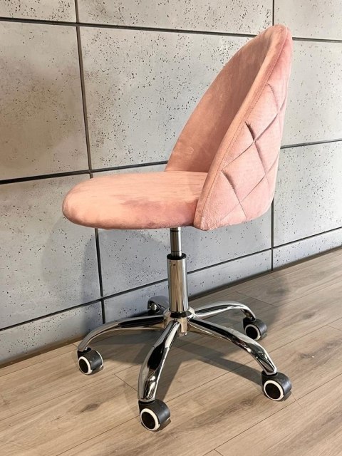 Lugano Krzesło obrotowe GLORIA OFFICE PINK VELVET