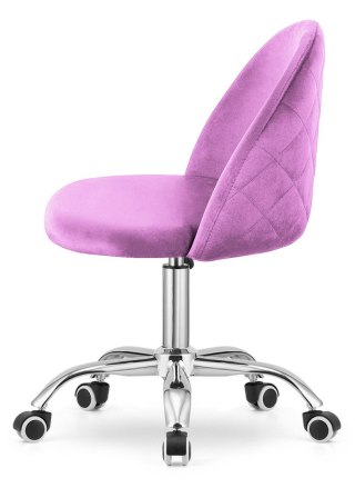 Lugano Krzesło obrotowe GLORIA OFFICE VIOLET VELVET