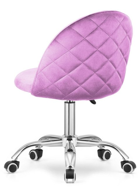 Lugano Krzesło obrotowe GLORIA OFFICE VIOLET VELVET