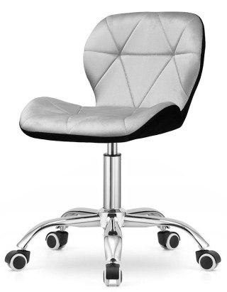 Lugano Krzesło obrotowe VASTO OFFICE VELVET BLACK + GREY