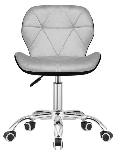 Lugano Krzesło obrotowe VASTO OFFICE VELVET BLACK + GREY