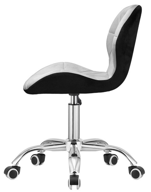 Lugano Krzesło obrotowe VASTO OFFICE VELVET BLACK + GREY