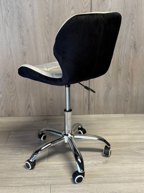 Lugano Krzesło obrotowe VASTO OFFICE VELVET BLACK + GREY