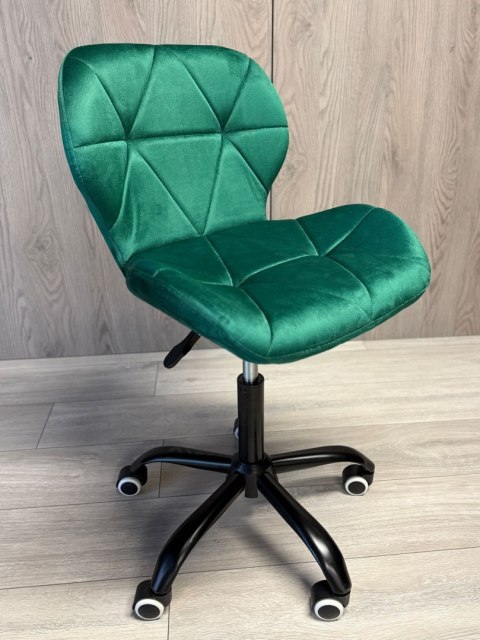 Lugano Krzesło obrotowe VASTO OFFICE VELVET GREEN SMOKE