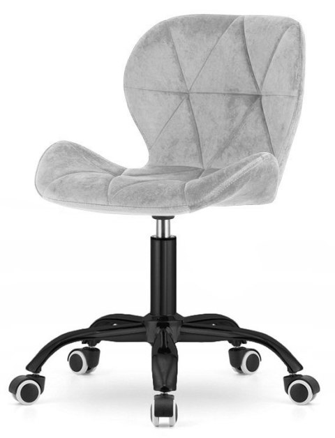 Lugano Krzesło obrotowe VASTO OFFICE VELVET GREY SMOKE