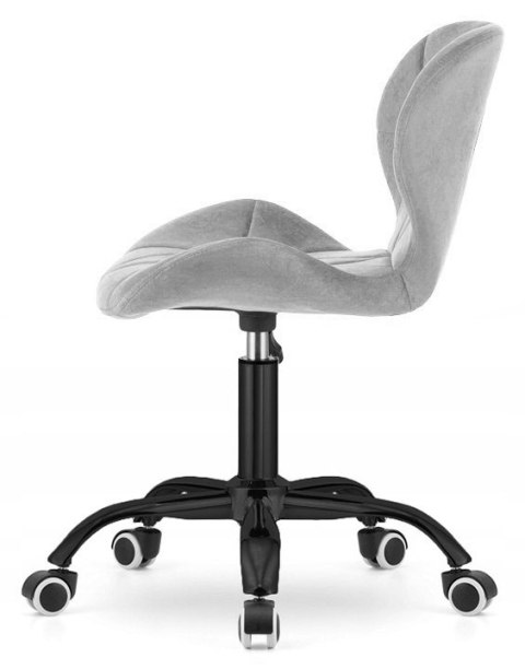 Lugano Krzesło obrotowe VASTO OFFICE VELVET GREY SMOKE