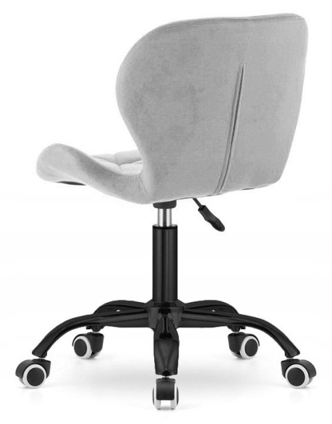 Lugano Krzesło obrotowe VASTO OFFICE VELVET GREY SMOKE