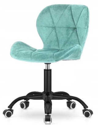 Lugano Krzesło obrotowe VASTO OFFICE VELVET MINT SMOKE