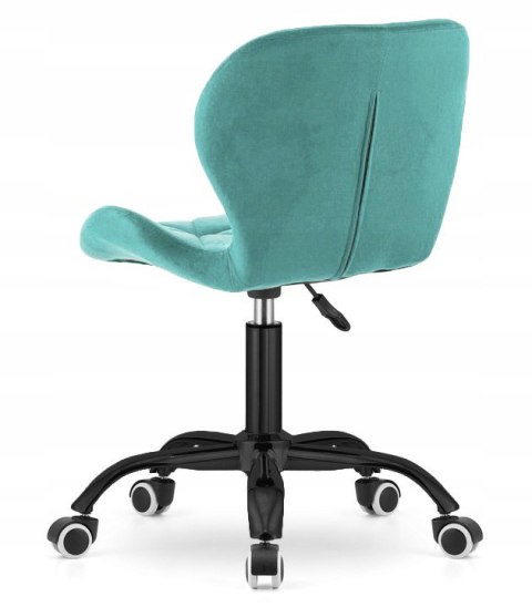 Lugano Krzesło obrotowe VASTO OFFICE VELVET MINT SMOKE