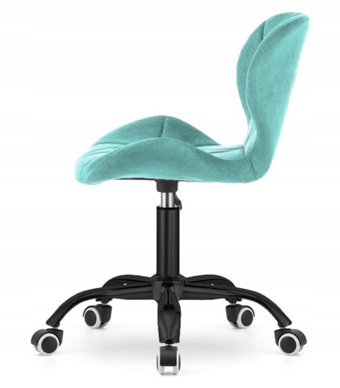 Lugano Krzesło obrotowe VASTO OFFICE VELVET MINT SMOKE